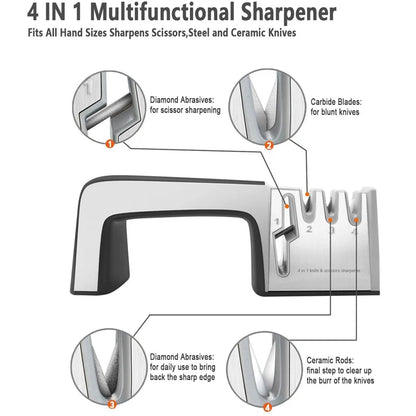 Knife sharpening 4 stages diamond