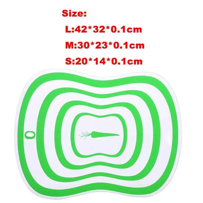 Flexible non-slip polypropylene cutting board