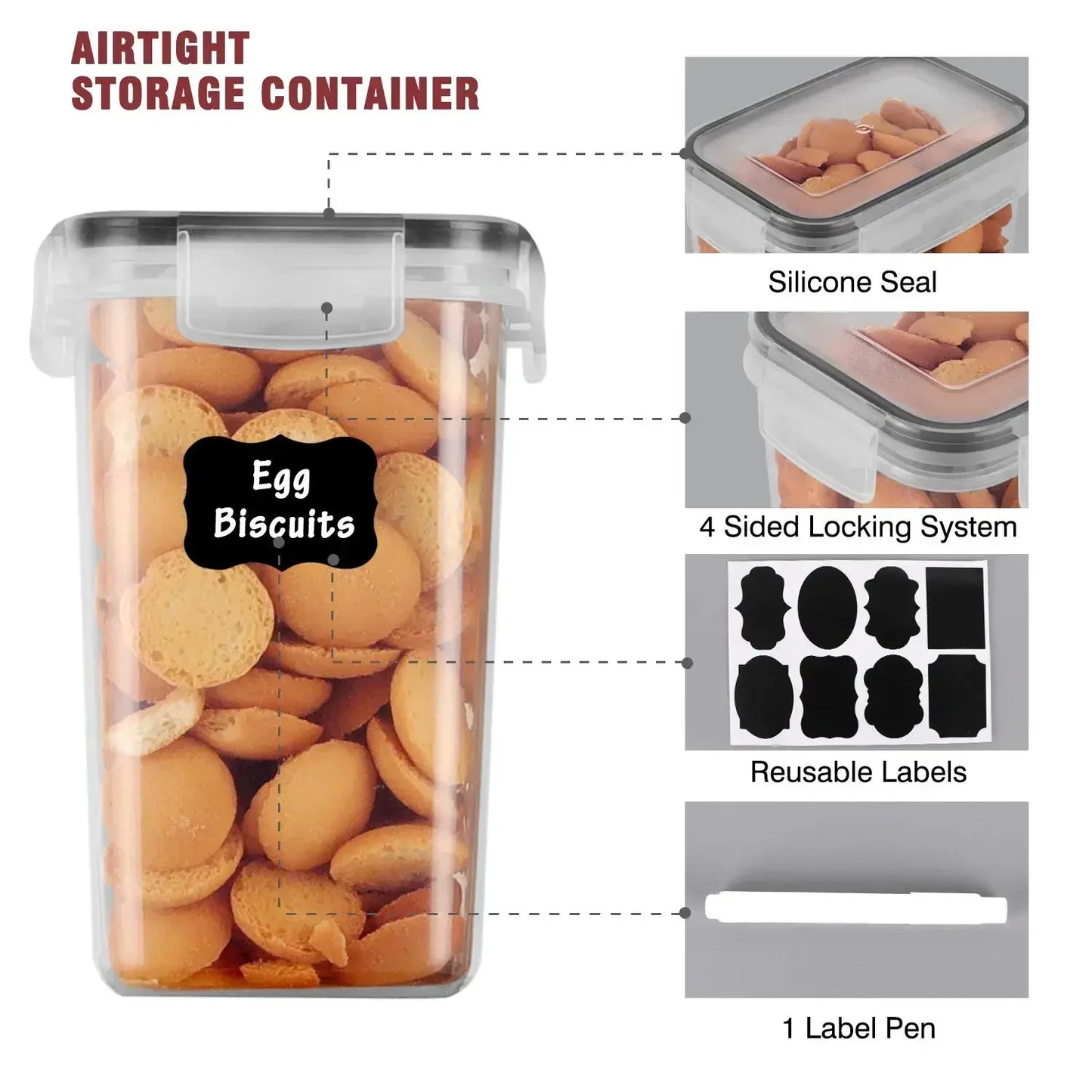 Food storage organizer  With covers