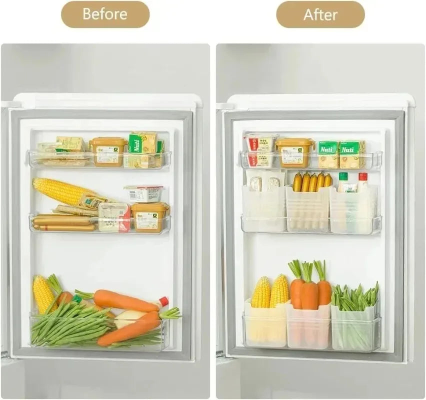 Small boxes to store items inside the refrigerator