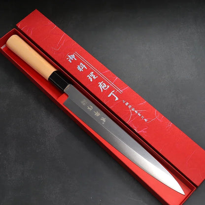 Japanese stainless steel knife for cutting meat and sushi