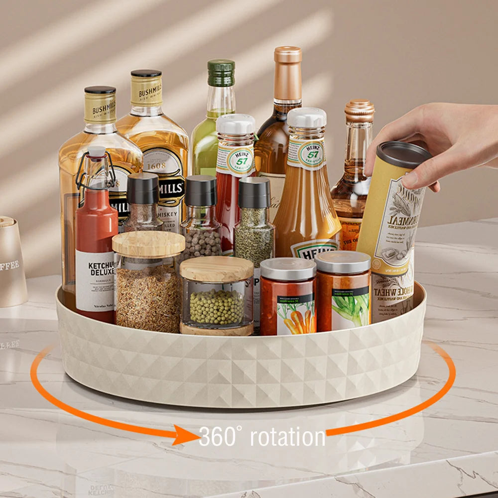 360 degree rotating spice storage rack