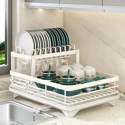 Adjustable kitchen dish organizer