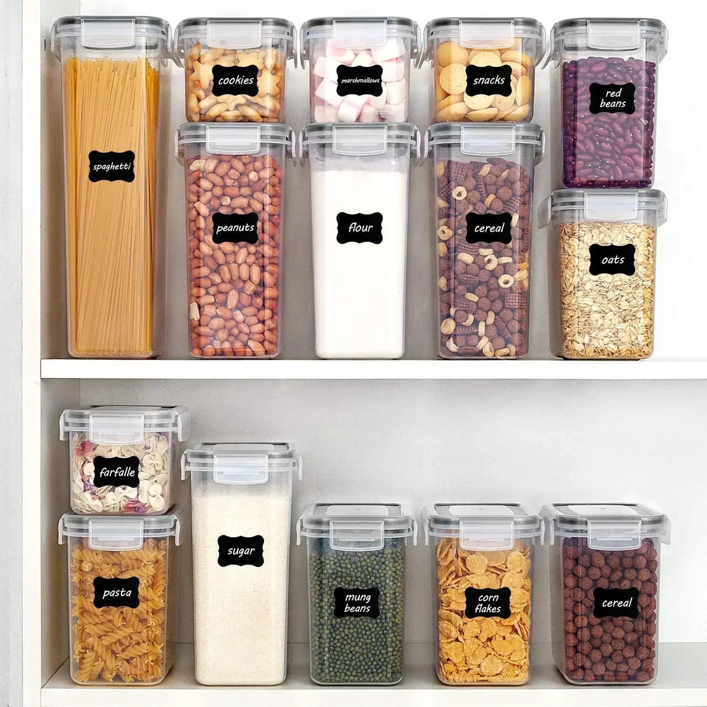 Food storage organizer  With covers