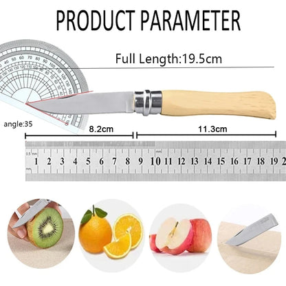 Stainless steel portable fruit knife