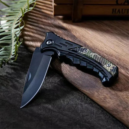 Stainless steel folding camping knife