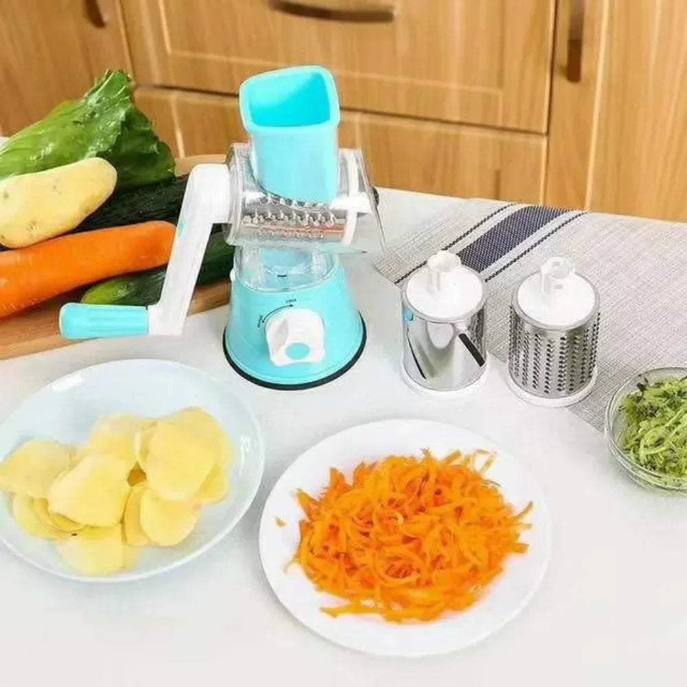 A quick, time-saving vegetable and cheese slicer.