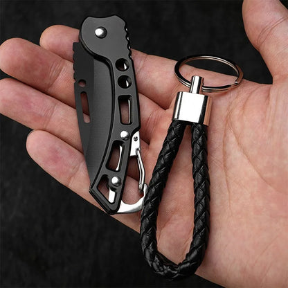 Stainless steel folding pocket knife for camping