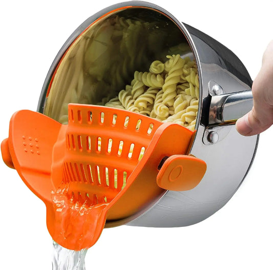 Adjustable silicone strainer for all pots