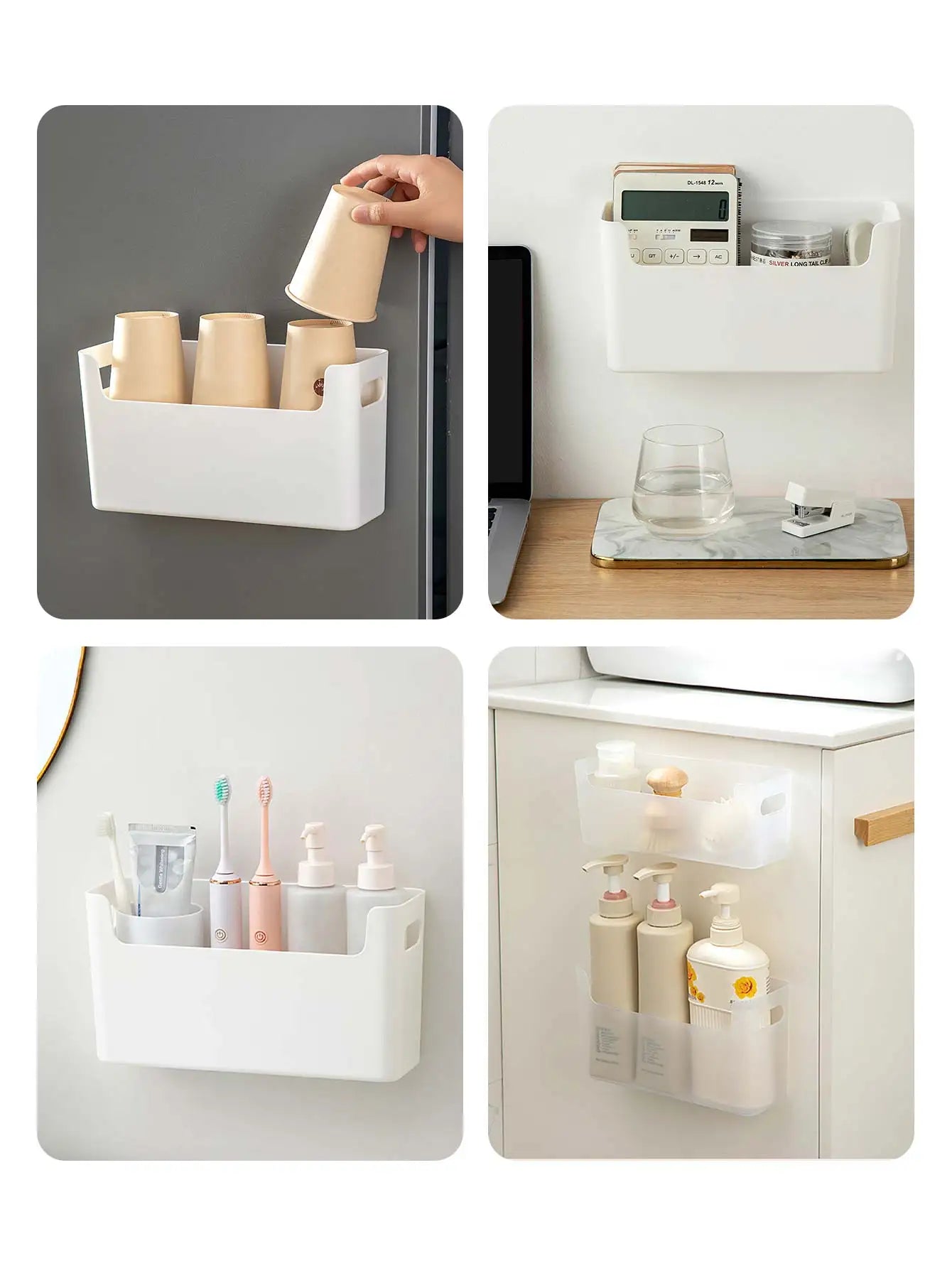 Multifunctional plastic holder to organize cleaning tools