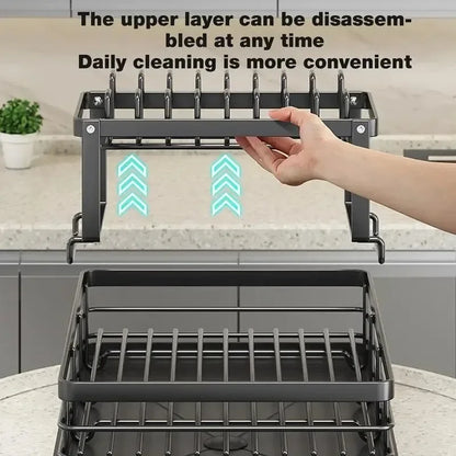 Adjustable kitchen dish organizer