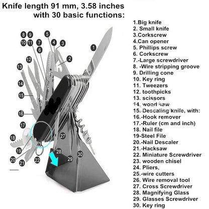 Multi-functional camping knife