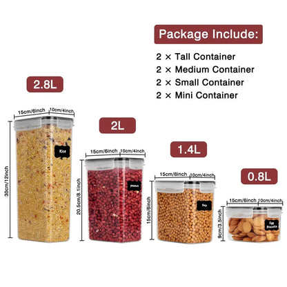 Food storage organizer  With covers