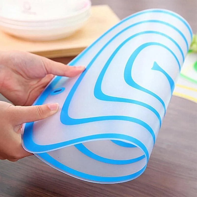 Flexible non-slip polypropylene cutting board