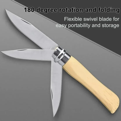 Stainless steel portable fruit knife