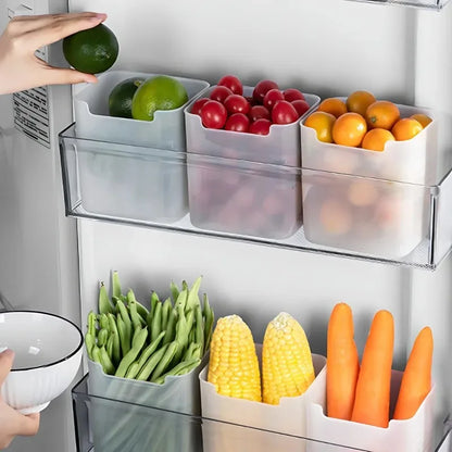 Small boxes to store items inside the refrigerator