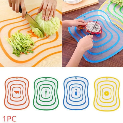 Flexible non-slip polypropylene cutting board