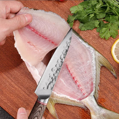 Stainless steel knife for all uses.