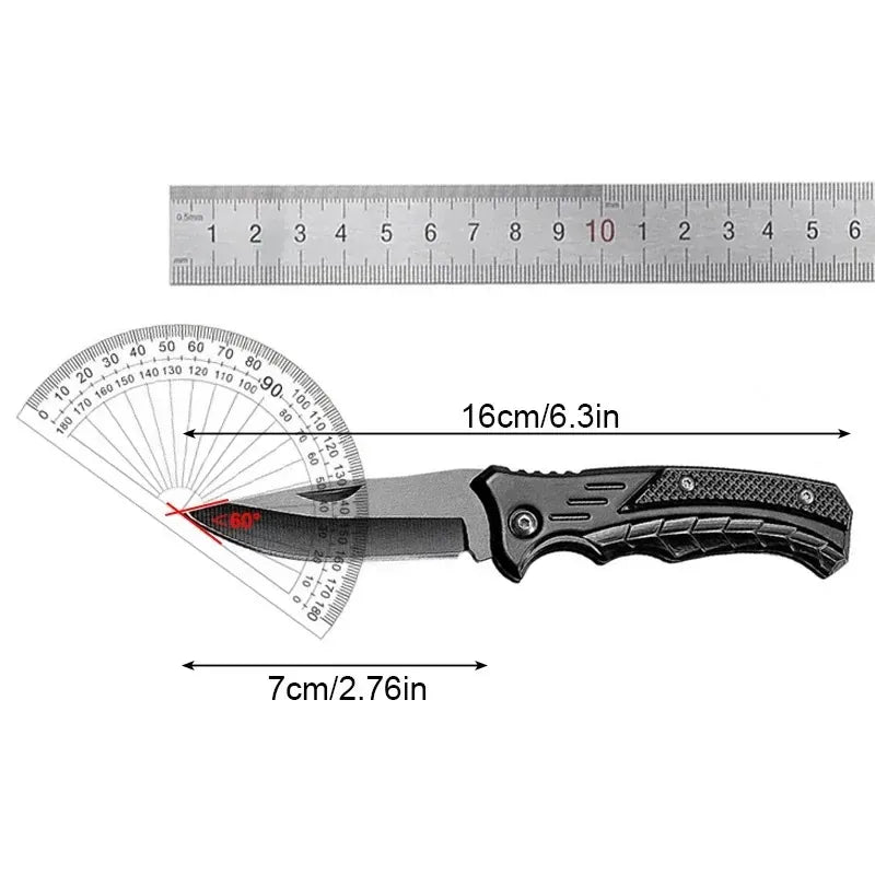 Stainless steel folding camping knife