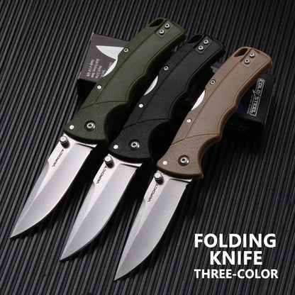 Outdoor steel blade knife with pocket clip