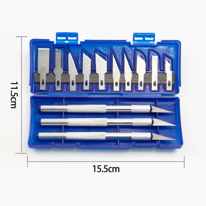 Carbon steel knife set for carving, knife and repair tools