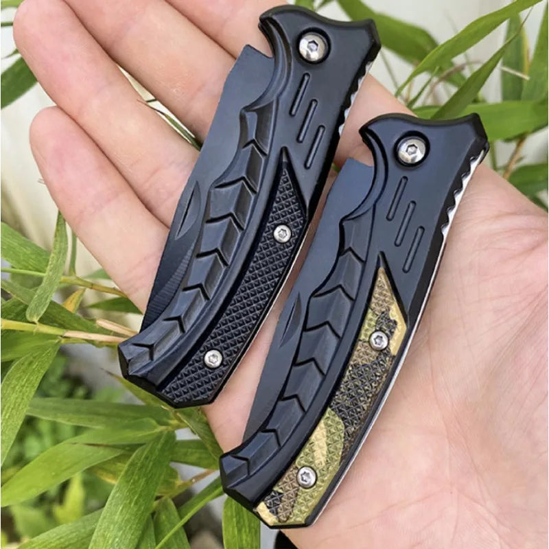 Stainless steel folding camping knife